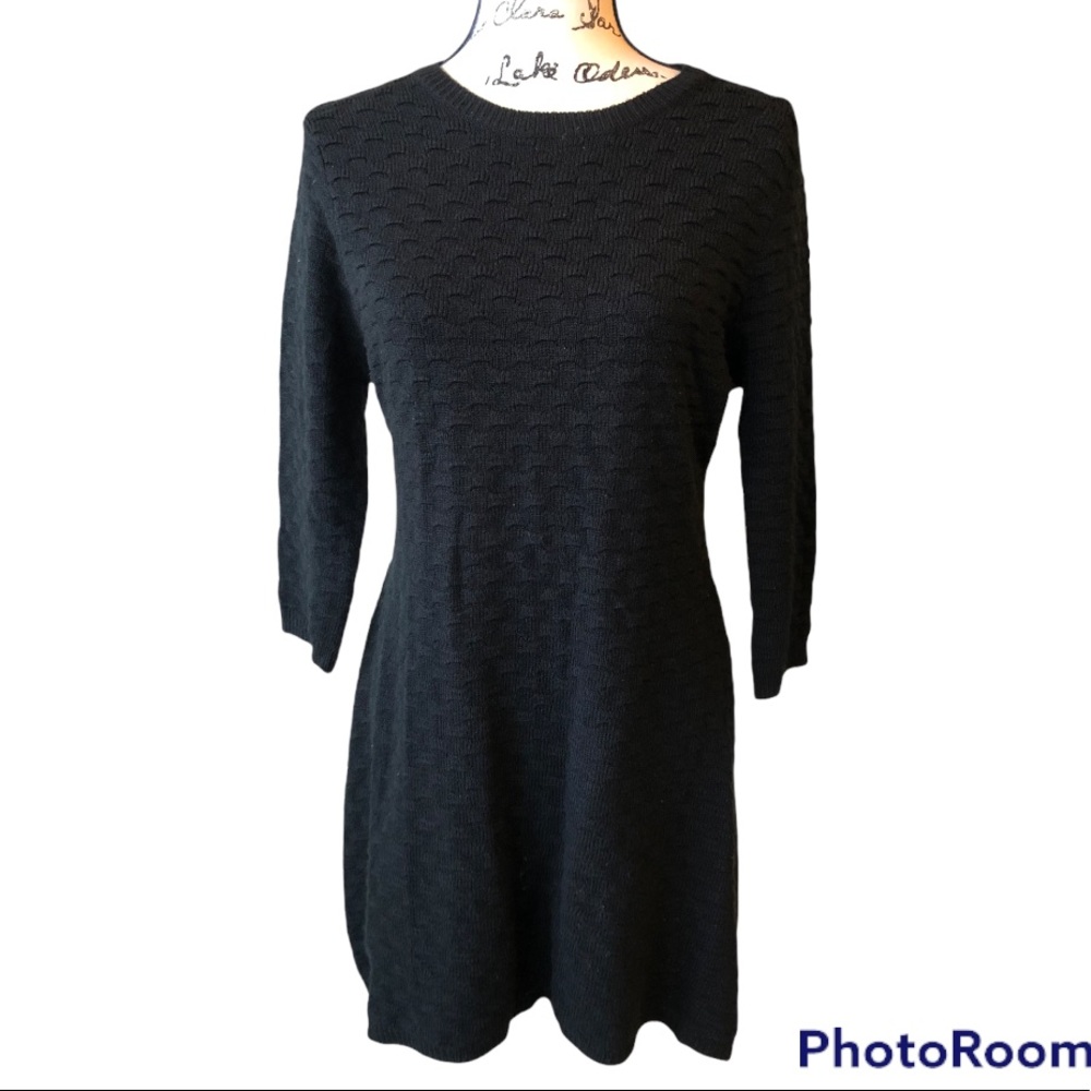 Elodie Black Sweater Dress